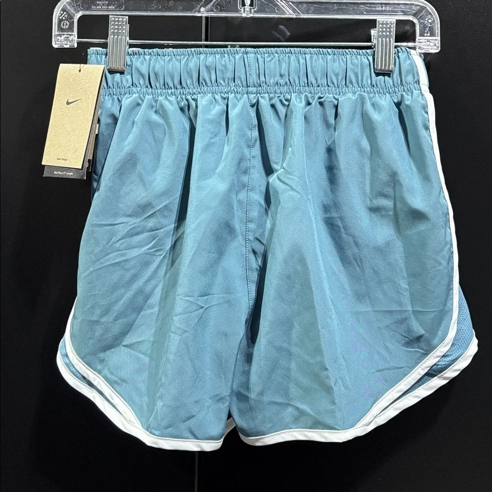 Nike Mid Rise 3” length,panty lined,mesh panel,elastic drawcord waist,running